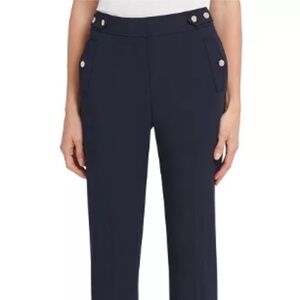 DKNY Button-Trim Dress Pants